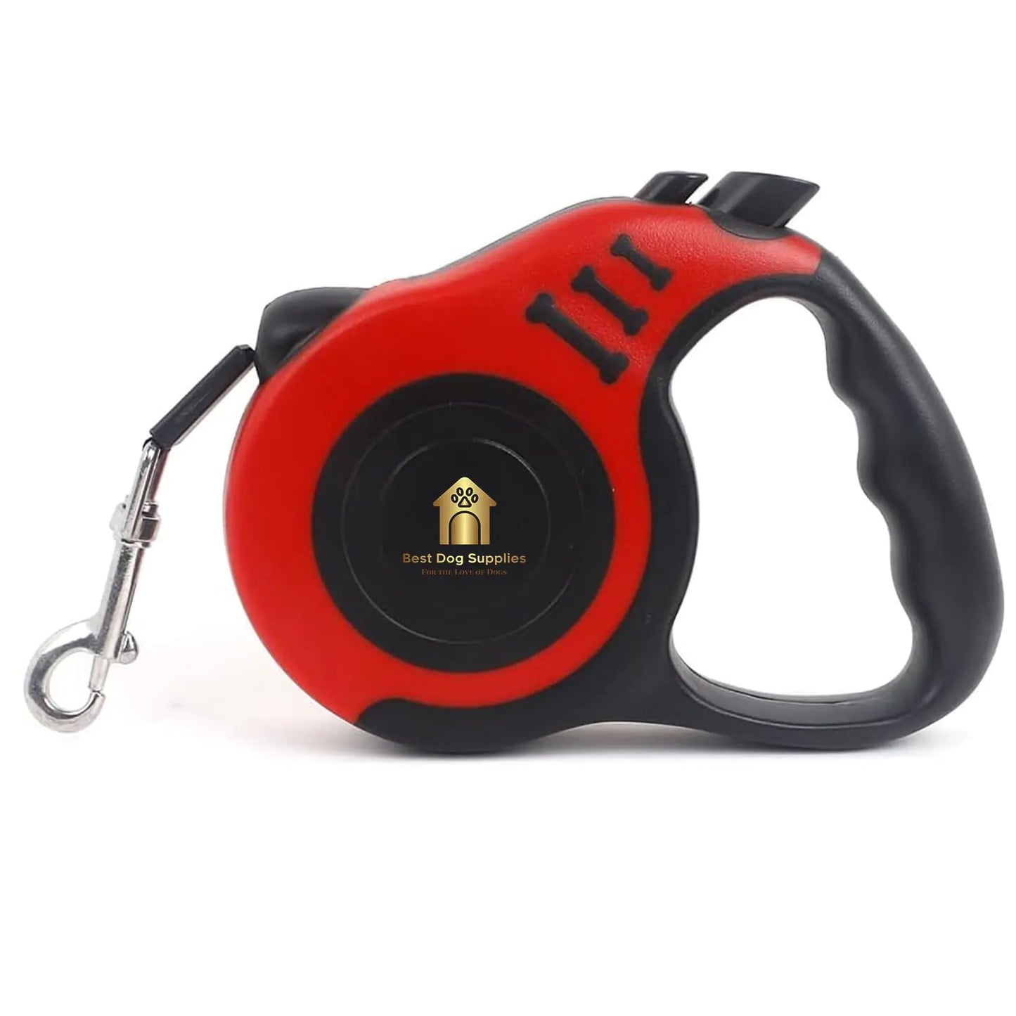 Best Dog Supplies Retractable Dog Leash - Automatic Telescopic Tractor Dog Tape Pet Tape 10/16 FT Durable and Convenient Leash Anti-Slip Handle Safe Walking with Pet - Suitable for All Dogs Red