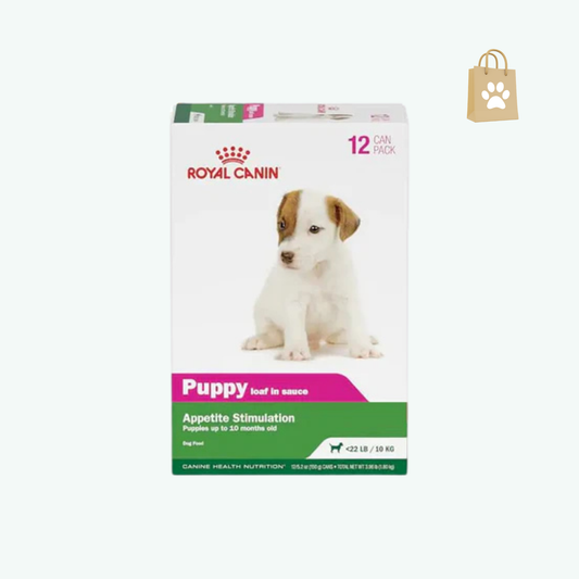 Royal Canin Canine Health Nutrition Puppy Loaf in Sauce Canned Dog Food 5.2 oz cans 12-pack