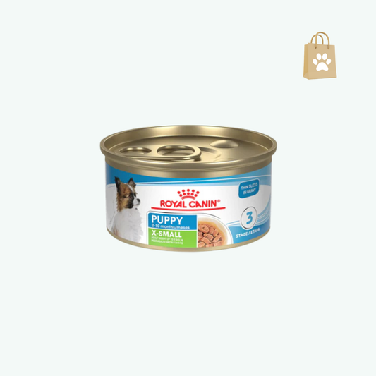 Royal Canin Size Health Nutrition X-Small Puppy Thin Slices in Gravy Wet Dog Food 3 oz can (24-count)