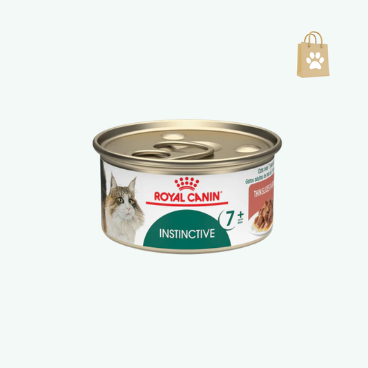 Royal Canin Feline Health Nutrition Instinctive 7+ Thin Slices in Gravy Canned Cat Food 3 oz can (24-count)