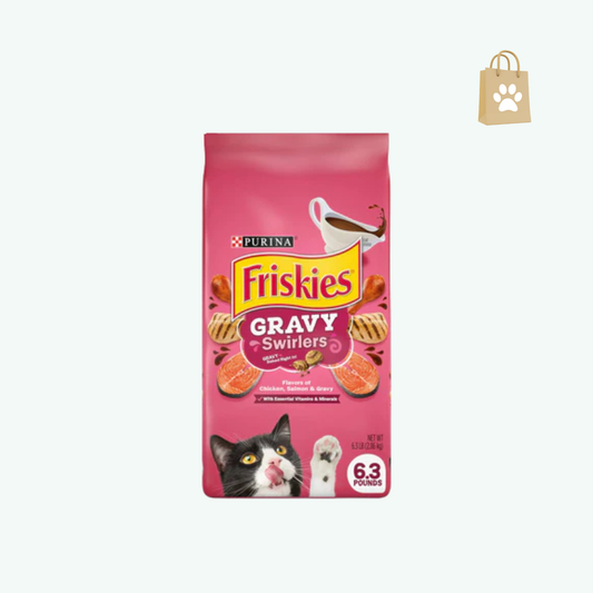 Purina Friskies Dry Cat Food Gravy Swirlers - 6.3 lb. Bag