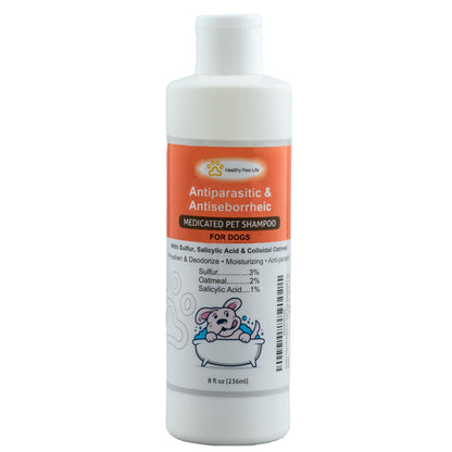 Healthy Paw Life Antiparasitic & Antiseborrheic Dog Shampoo (8 fl oz)