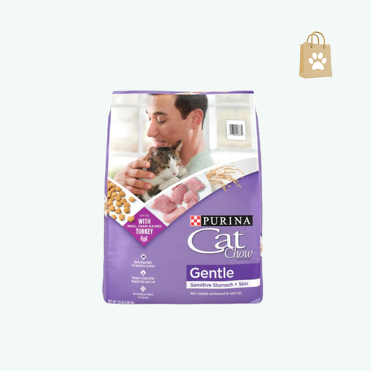 Purina Cat Chow Gentle Dry Cat Food Sensitive Stomach + Skin - 13 lb. Bag