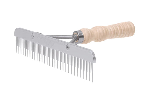 Weaver Leather Livestock Fluffer Comb with Wood Handle & Stainless Steel Replacement Blade