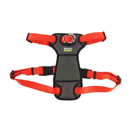 Coastal Pet Walk Right Front-Connect No-Pull Padded Dog Harness - Adjustable Dog Harness - Small & Large Dog Harness - Comfortable Harness for Dogs - Quality Dog Supplies - Red MED (20"-30")