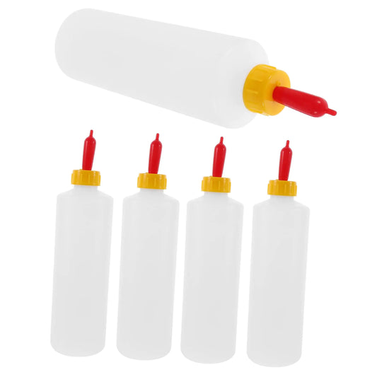 5 Sets 400ml Goat Milk Bottle Practical Lamb Milk Bottle Calf Nursing Bottle Plastic Livestock Nursing Bottle Livestock Feeding Bottle Pig Feeding Bottle Livestock Milk Bucket