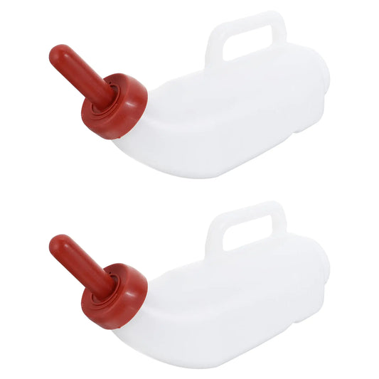 2PCS 68 oz Calves Nurser Bottles with Handle and Silicone  Lamb Cow Feeding Bottle Farm Goats Milk Feeder Livestock Supplies