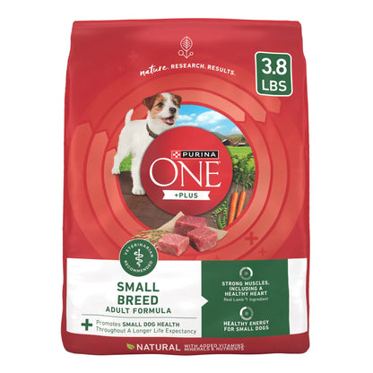Purina ONE Plus Small Breed Lamb and Rice Formula Dry Dog Food - 3.8 lb. Bag