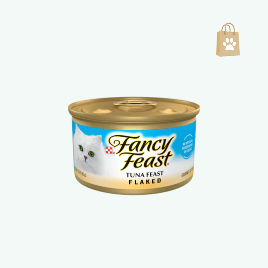 Purina Fancy Feast Wet Cat Food Flaked Tuna Feast - (Pack of 24) 3 oz. Cans
