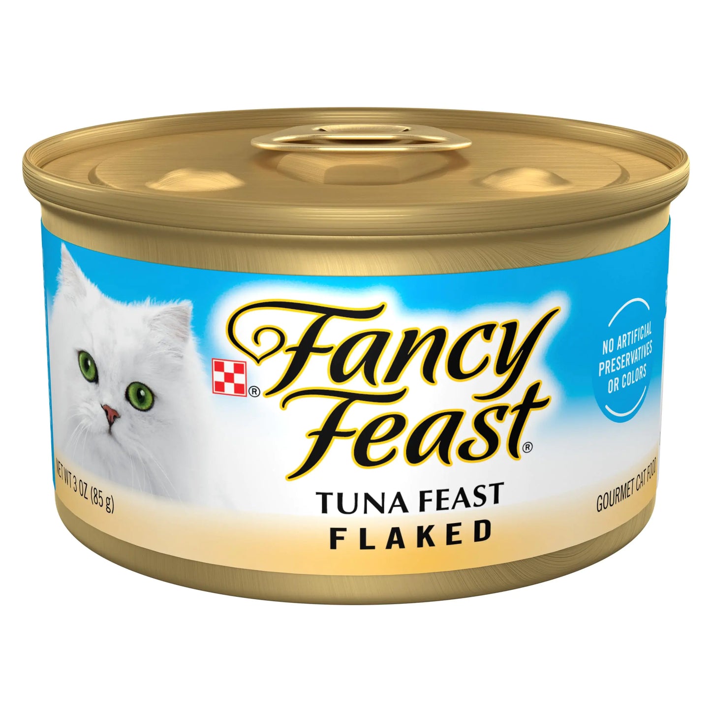 Purina Fancy Feast Wet Cat Food Flaked Tuna Feast - (Pack of 24) 3 oz. Cans