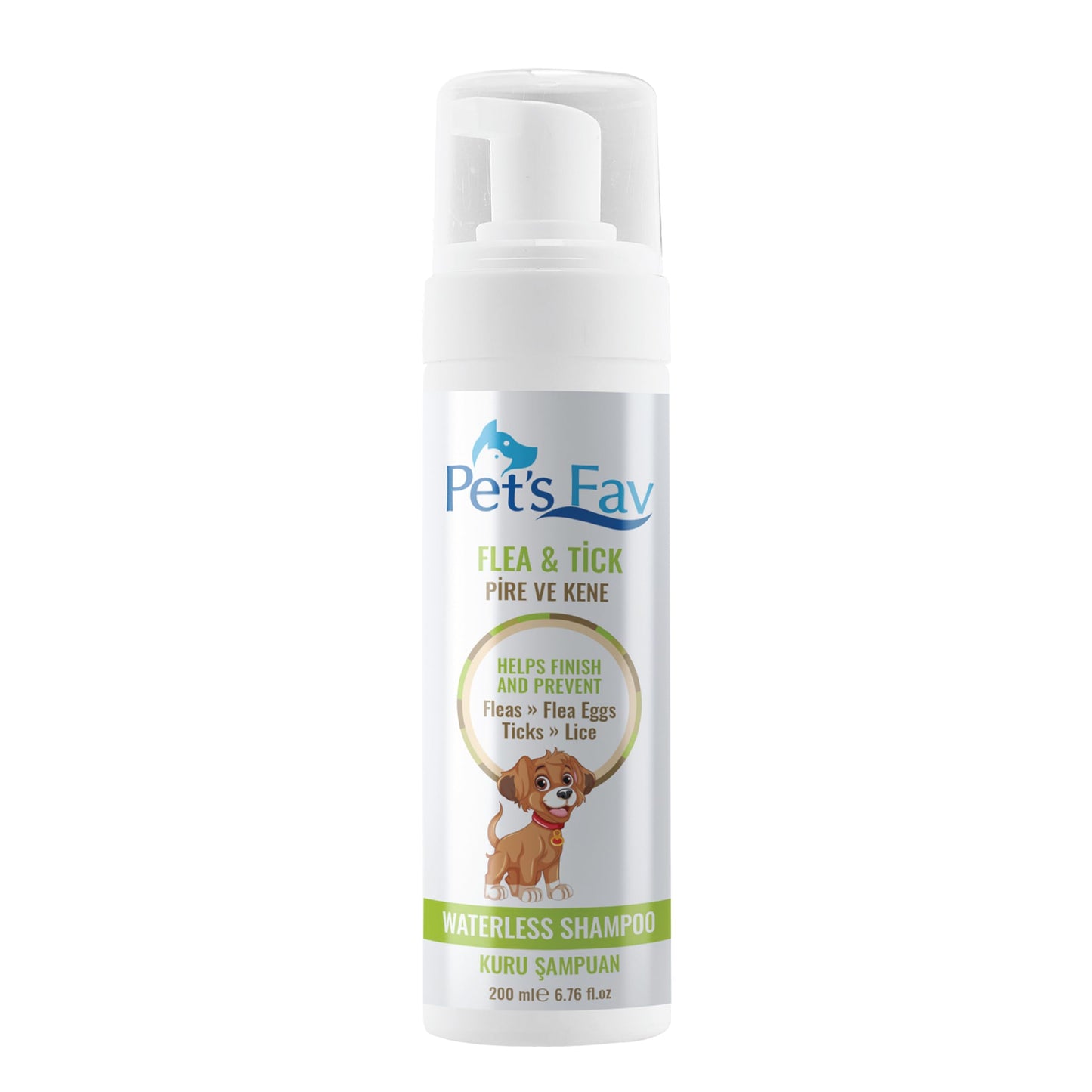 Flea and Tick Waterless Foam Dog Shampoo - Dry Foam Shampoo for Dogs and Pupys-Waterless Foam Dog Shampoo -Natural Dry Foam Shampoo
