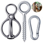 Blocker tie Ring for HorsesHorse tack and Supplies Horse AccessoriesHorse tie Ring Prevents Horses from Pulling Back Sturdy Stainless Steel