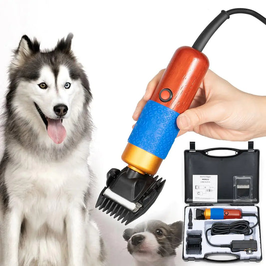 GDAE10 10ft Sheep Shears with Plug & 2 Blades 200W Electric Clippers Animal Shave Grooming Farm for Dogs Cat Goat Alpaca Llamas Angora Rabbits Shearing Hand Piece Cutter Livestock Pet Supplies