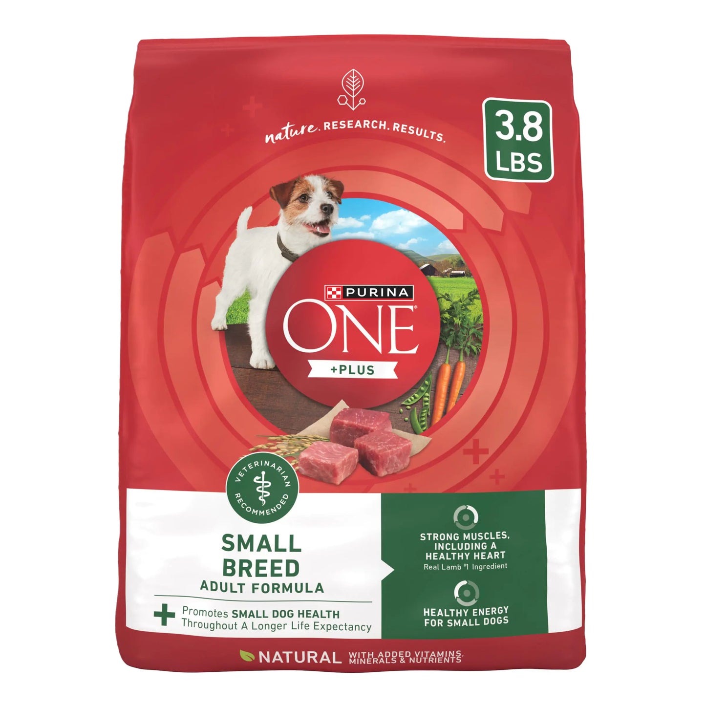 Purina ONE Plus Small Breed Lamb and Rice Formula Dry Dog Food - 3.8 lb. Bag